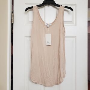 NWT M Magaschoni Frosted Almond Modal Tank Top